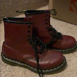 Burgundy Doc Martens